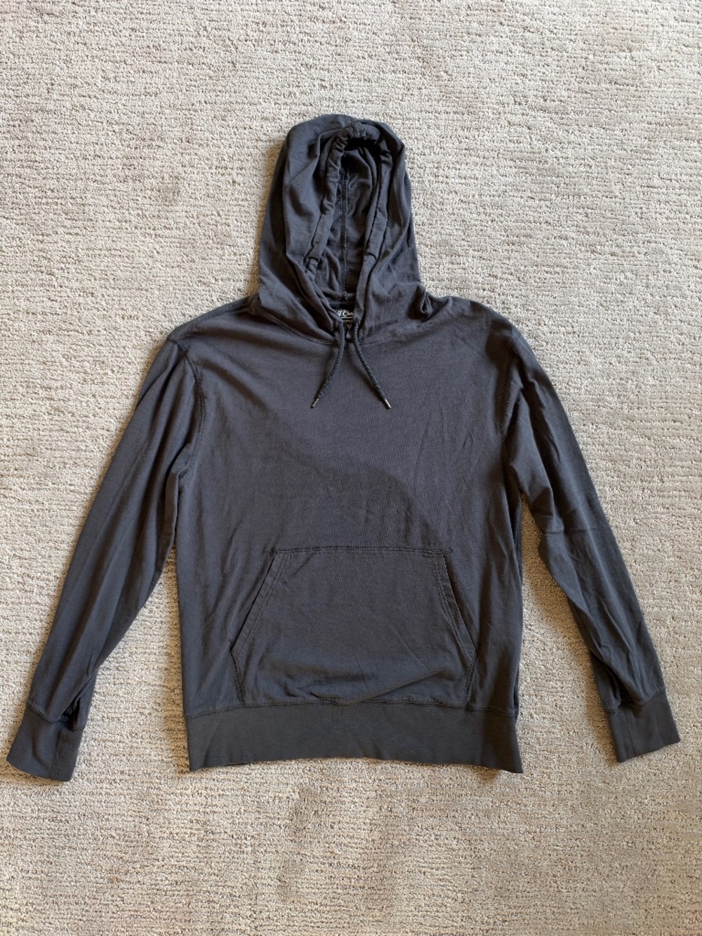 J.Crew Garment-dyed slub cotton hoodie, Size M